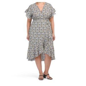 MAX STUDIO  Floral print  Wrap Dress